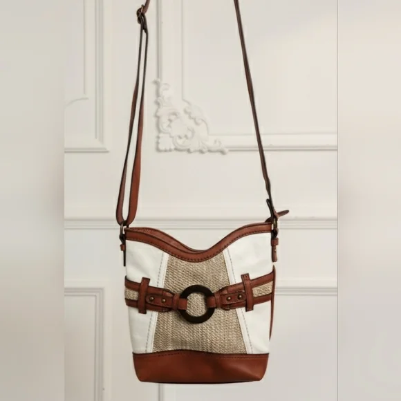 BOC Willow Bag - Brown and Cream - Picture 1 of 11